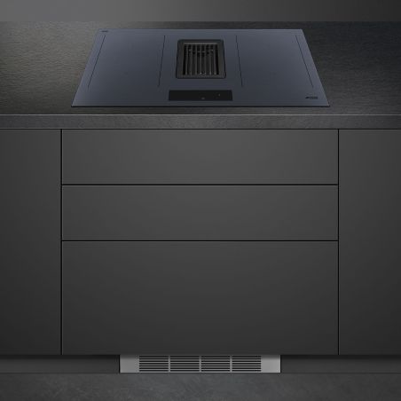 SMEG Linéa Table induction hotte 80cm, Multizone, EvoSlider, A++, HOBD182DG