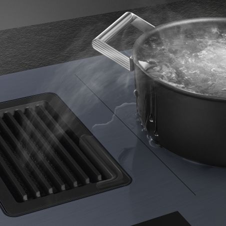 SMEG Linéa Table induction hotte 80cm, Multizone, EvoSlider, A++, HOBD182DG