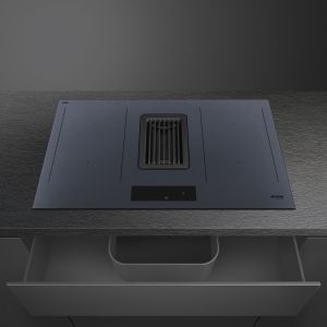 SMEG Linéa Table induction hotte 80cm, Multizone, EvoSlider, A++, HOBD182DG