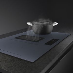 SMEG Linéa Table induction hotte 80cm, Multizone, EvoSlider, A++, HOBD182DG