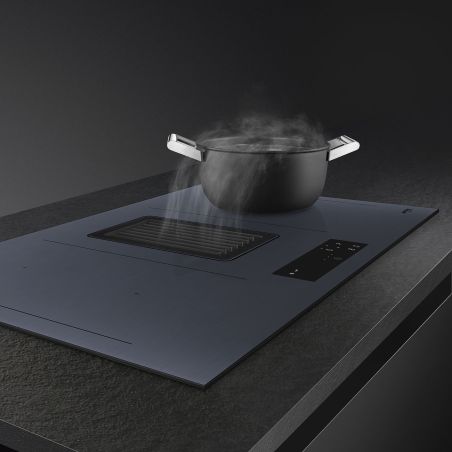 SMEG Linéa Table induction hotte 80cm, Multizone, EvoSlider, A++, HOBD182DG