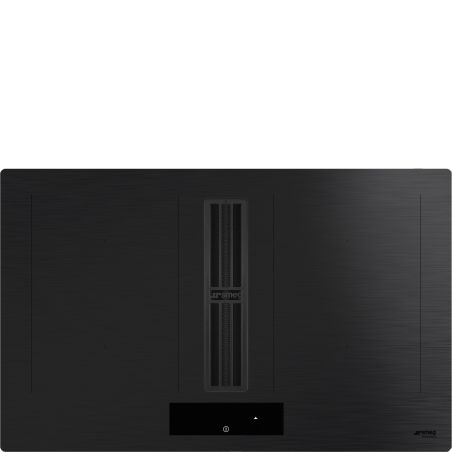 SMEG Classica Hotte induction 83cm Multizone, 4 foyers, filtre charbon, noir HOBD382MB2