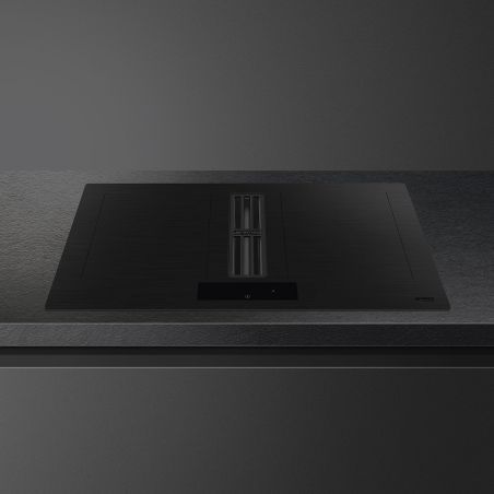 SMEG Classica Hotte induction 83cm Multizone, 4 foyers, filtre charbon, noir HOBD382MB2