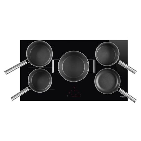 SMEG Classica Table de cuisson 90cm induction Multizone Slider SI1M4954D