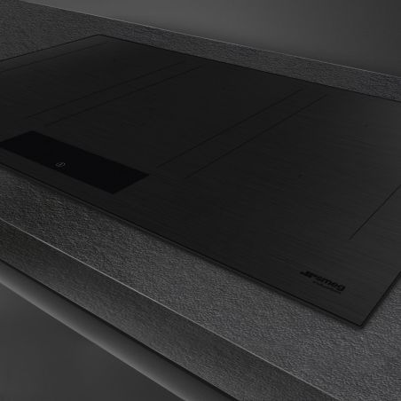 SMEG Classica table induction 80cm, 6 foyers Multizone, EvoSlider, Noir Mat, SIM3864MB