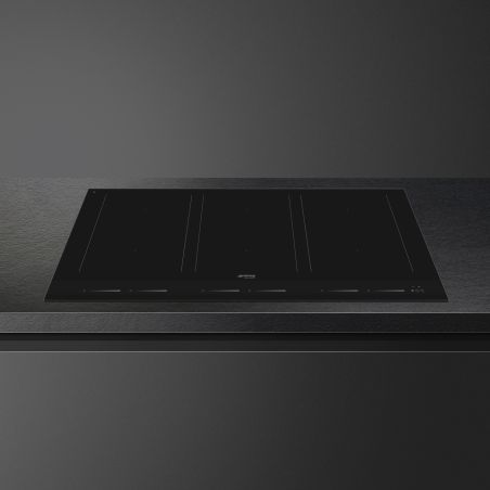 SMEG Linéa, table induction 90 cm, 6 foyers Multizone, Double Booster, sécurité avancée SIM1964D