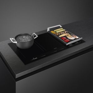 SMEG Linéa, table induction 90 cm, 6 foyers Multizone, Double Booster, sécurité avancée SIM1964D