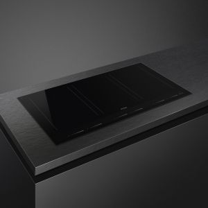 SMEG Linéa, table induction 90 cm, 6 foyers Multizone, Double Booster, sécurité avancée SIM1964D