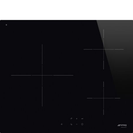 Smeg SI2631D Universel Table induction 60cm 3 boosters, commandes sensitives, verre noir
