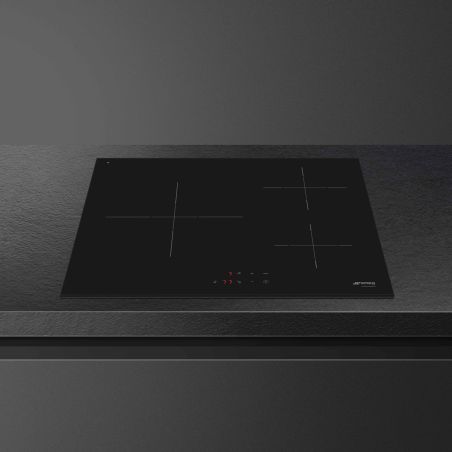 Smeg SI2631D Universel Table induction 60cm 3 boosters, commandes sensitives, verre noir