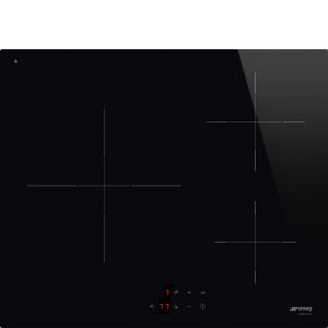 Smeg SI2631D Universel Table induction 60cm 3 boosters, commandes sensitives, verre noir