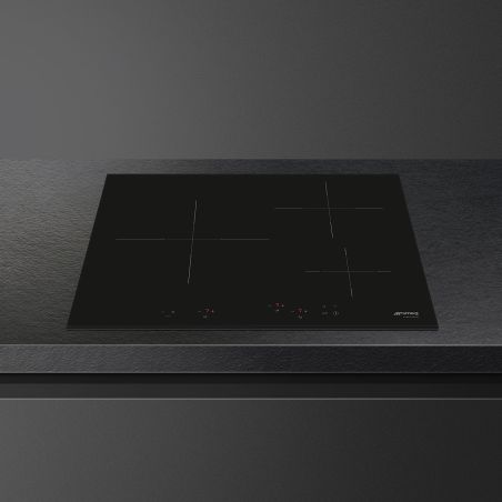 Smeg Universel Table cuisson induction 60cm, 3 foyers, booster, sécurité SI5633D