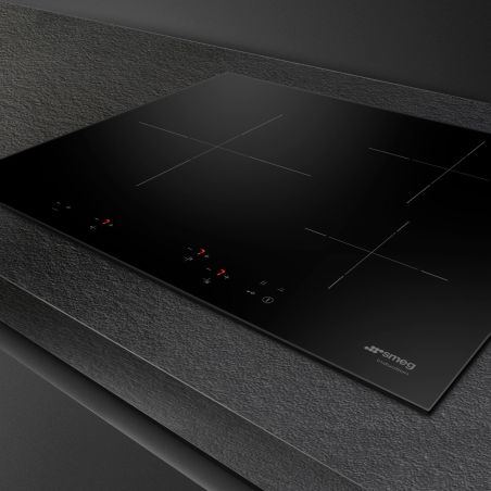 Smeg Universel Table cuisson induction 60cm, 3 foyers, booster, sécurité SI5633D