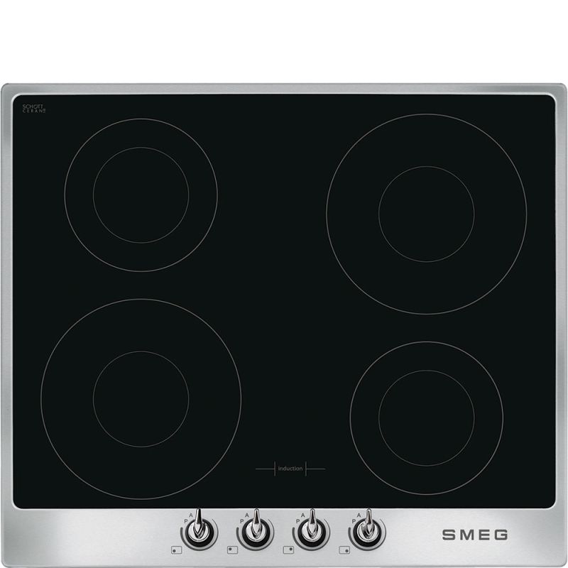 SMEG Victoria SI964XM table de cuisson induction 60cm inox boosters sécurité