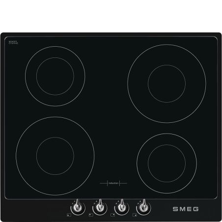 SMEG Victoria Table induction 60cm, 4 foyers booster, sécurité, mode Eco, SI964NM