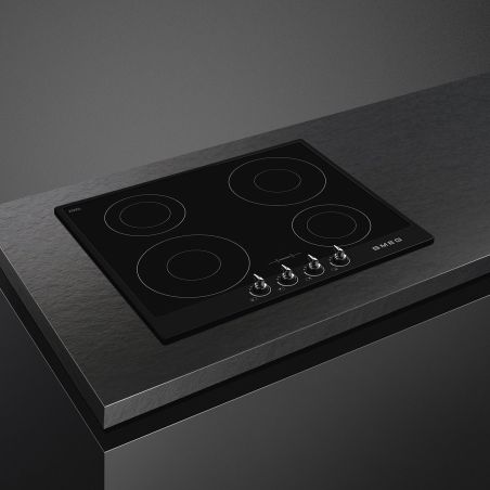 SMEG Victoria Table induction 60cm, 4 foyers booster, sécurité, mode Eco, SI964NM