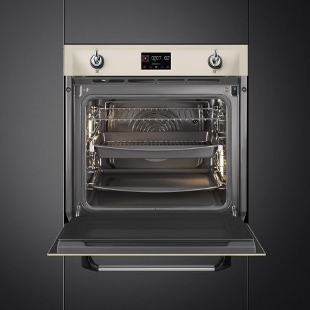 Smeg SOP6902S2PP Victoria Four combiné vapeur 60cm 68L pyrolyse Crème A+