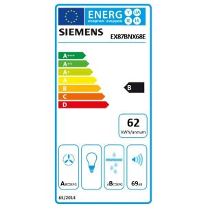 Table induction SIEMENS iQ700 avec hotte intégrée 80 cm Noir EX87BNX68E