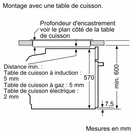 Four encastrable Bosch HBA572BB4 | 71 L | Chaleur tournante