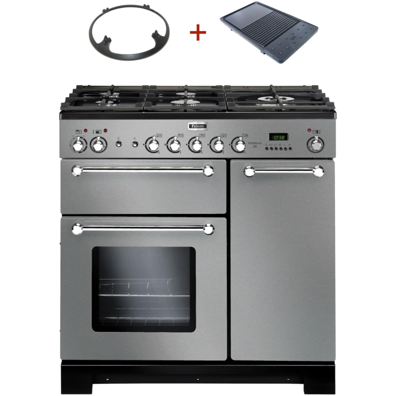 Piano de cuisson Falcon KITCHENER gaz 90cm Inox KCH90DFSS/C-FRA
