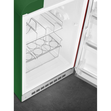 Smeg Années 50 Réfrigérateur 55cm décor Drapeau Italien, LED, 135L, automatique FAB10HRDIT6