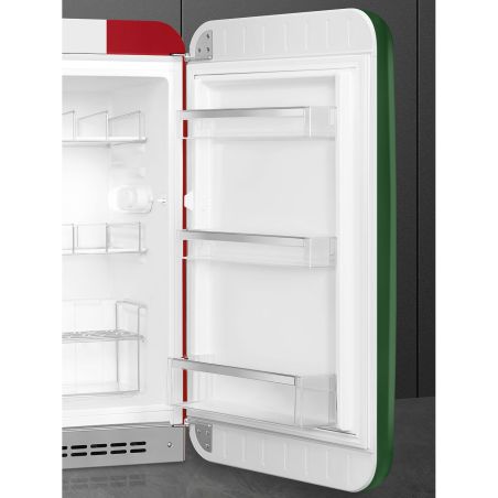 Smeg Années 50 Réfrigérateur 55cm décor Drapeau Italien, LED, 135L, automatique FAB10HRDIT6
