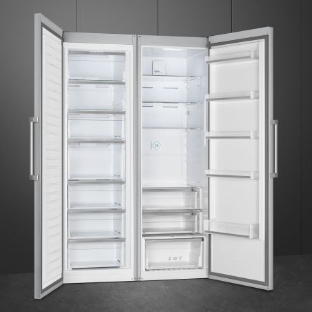 Smeg Universel FS18EV3HX Réfrigérateur 60cm Inox froid ventilé 389L