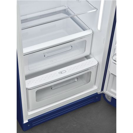 Smeg Union Jack FAB28RDUJ6 – Réfrigérateur Années 50, 270L, Froid brassé, Inverter, Classe C, 60 cm