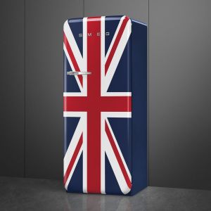 Smeg Union Jack FAB28RDUJ6 – Réfrigérateur Années 50, 270L, Froid brassé, Inverter, Classe C, 60 cm