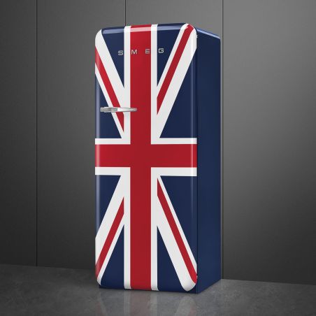 Smeg Union Jack FAB28RDUJ6 – Réfrigérateur Années 50, 270L, Froid brassé, Inverter, Classe C, 60 cm