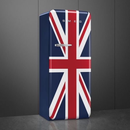 Smeg Union Jack FAB28RDUJ6 – Réfrigérateur Années 50, 270L, Froid brassé, Inverter, Classe C, 60 cm