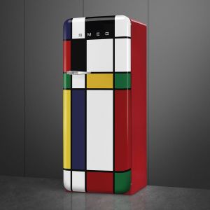 Réfrigérateur SMEG Années 50 FAB28RDMC6 décor multicolore