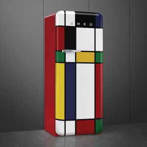 Réfrigérateur SMEG Années 50 FAB28RDMC6 décor multicolore