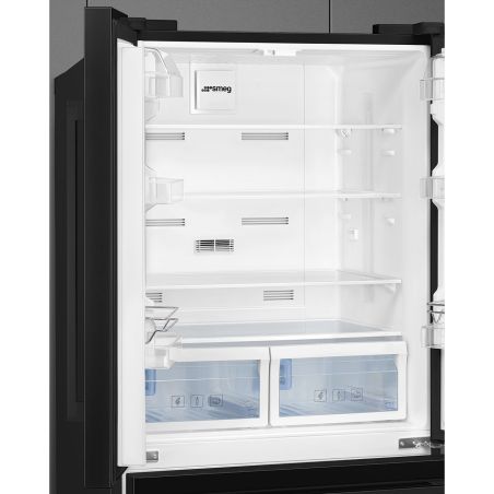Réfrigérateur Universel Noir 182 cm, Froid ventilé, LED, 539L, Inverter, FQ55FNDE