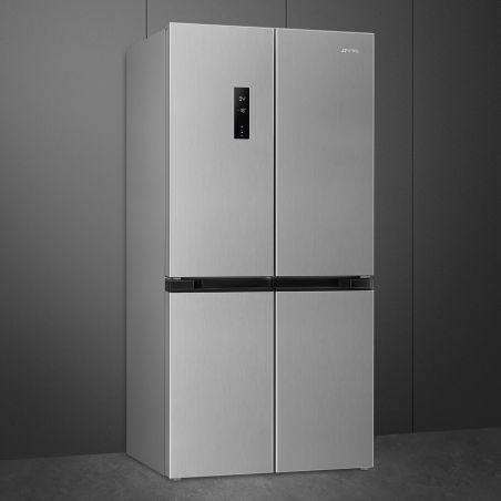 Réfrigérateur SMEG Universel 4 portes 84cm Inox Look, froid ventilé, LED, FQI48XD