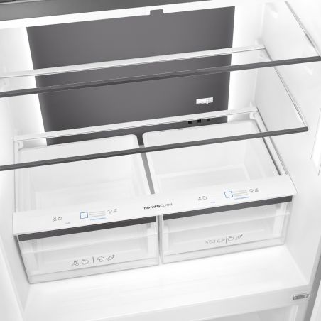Réfrigérateur Universel 4 portes Dark Grey Inox Look 488L, Froid ventilé, LED, FQI48KD