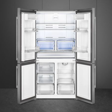 Smeg Universel FQ60XDE – Réfrigérateur 4 portes Inox 541L froid ventilé, Inverter, LED