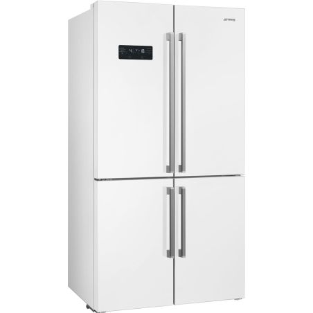 Réfrigérateur Smeg 4 portes universel 90cm blanc, double circuit, LED, Inverter FQ60BDE