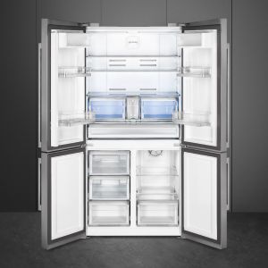 Smeg Universel FQ60XDAIE réfrigérateur 4 portes inox 908mm LED 572L, froid multi-circuits