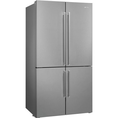 Smeg FQ60XE, réfrigérateur 4 portes 91 cm Inox, volume 541 l, froid ventilé, LED