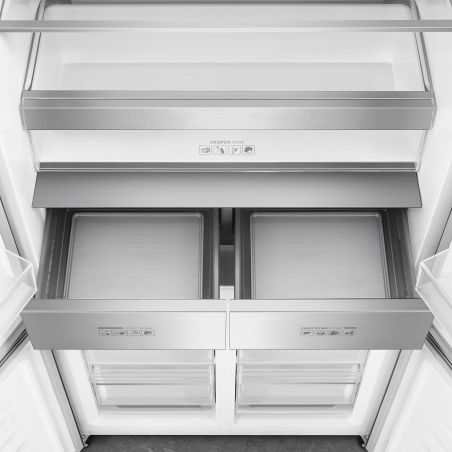 Smeg Universel FQI60KD, réfrigérateur 4 portes 522L, Froid ventilé, Zone convertible, LED, Classe D