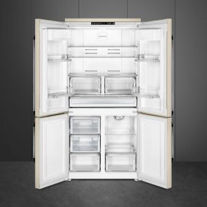 Smeg Victoria réfrigérateur 4 portes 91cm FQ960P6, volumineux, froid ventilé, Inverter, LED