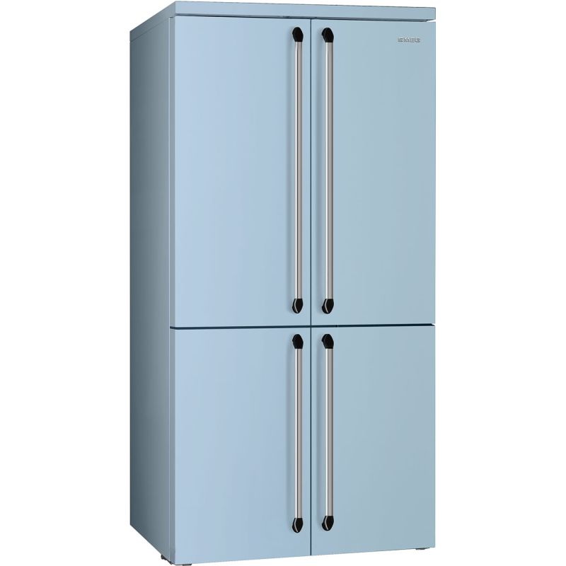 Smeg Victoria réfrigérateur 4 portes 915mm froid ventilé 572L Bleu Azur FQ960PB6