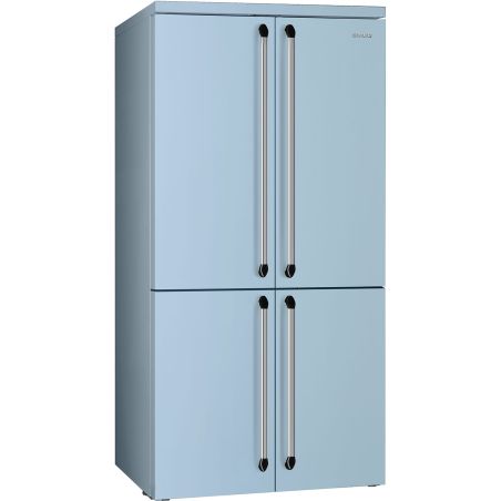 Smeg Victoria réfrigérateur 4 portes 915mm froid ventilé 572L Bleu Azur FQ960PB6