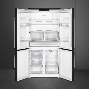 SMEG Victoria FQ960BL6 Réfrigérateur 4 portes 572L, Froid ventilé, Inverter, Noir