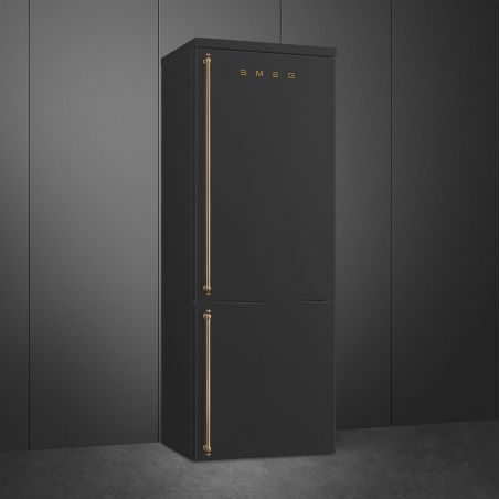 SMEG Combiné Colonial 70cm, Inverter, froid ventilé, alarme, FA8005