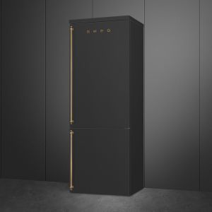 SMEG Combiné Colonial 70cm, Inverter, froid ventilé, alarme, FA8005