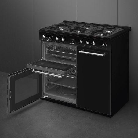 Piano de cuisson SMEG Concerto 100x60 cm gaz Noir | CX103GMBL