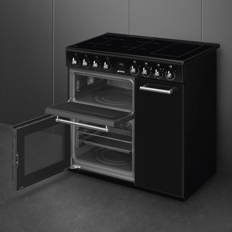 Piano de cuisson SMEG Concerto 90x60 cm induction Noir | CX93IMBL