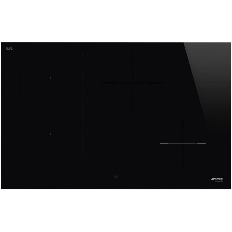 Plaque de cuisson à induction 80 cm 4 foyers Classica SMEG noir | SIM3844D